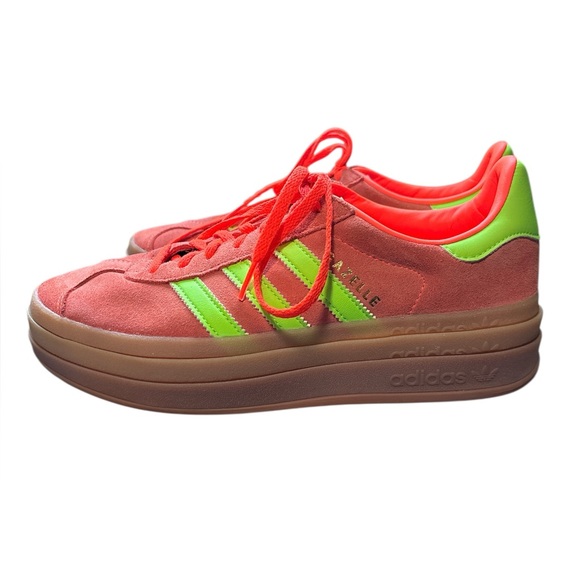 adidas Shoes - Adidas w’s orange platform gazelles 9.5